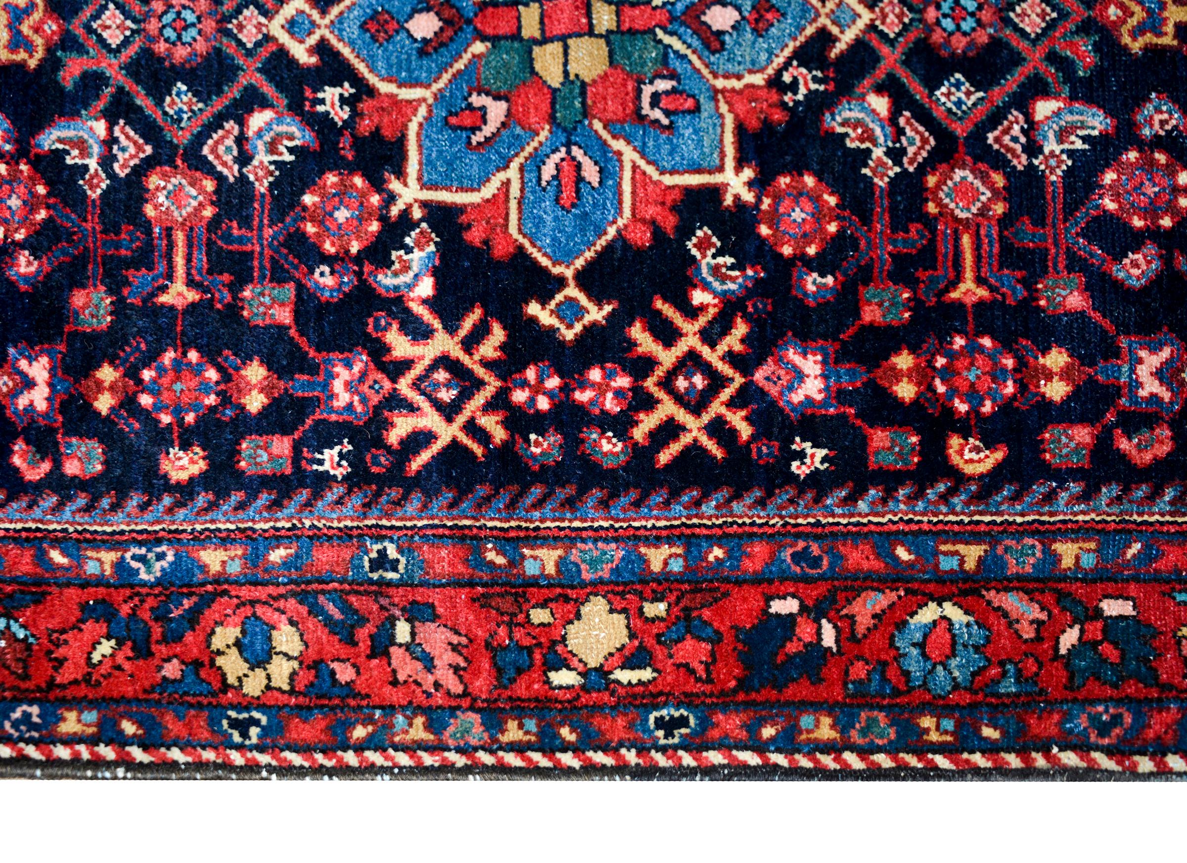 Hand-Knotted Early 20th Century Bibikibad Rug For Sale