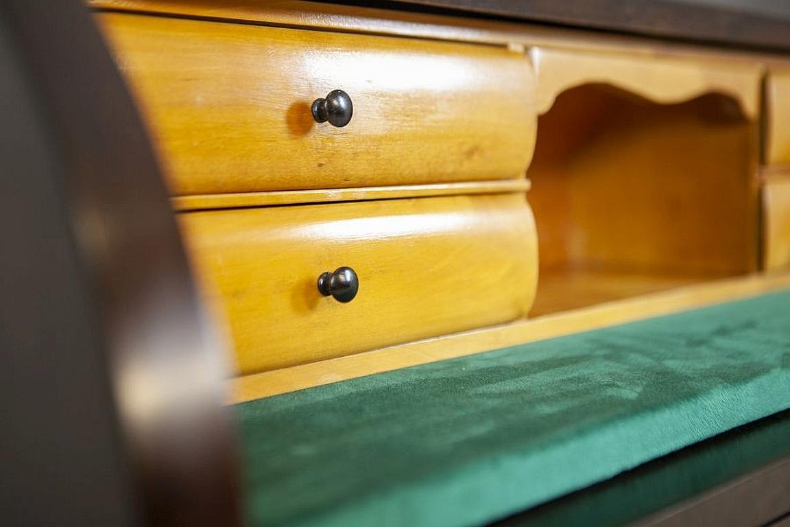 Biedermeier-Sekretär-Schreibtisch aus brauner Eiche, frühes 20. Jahrhundert im Angebot 4