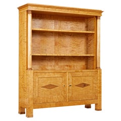 Antique Early 20th Century birch empire revival bookcase