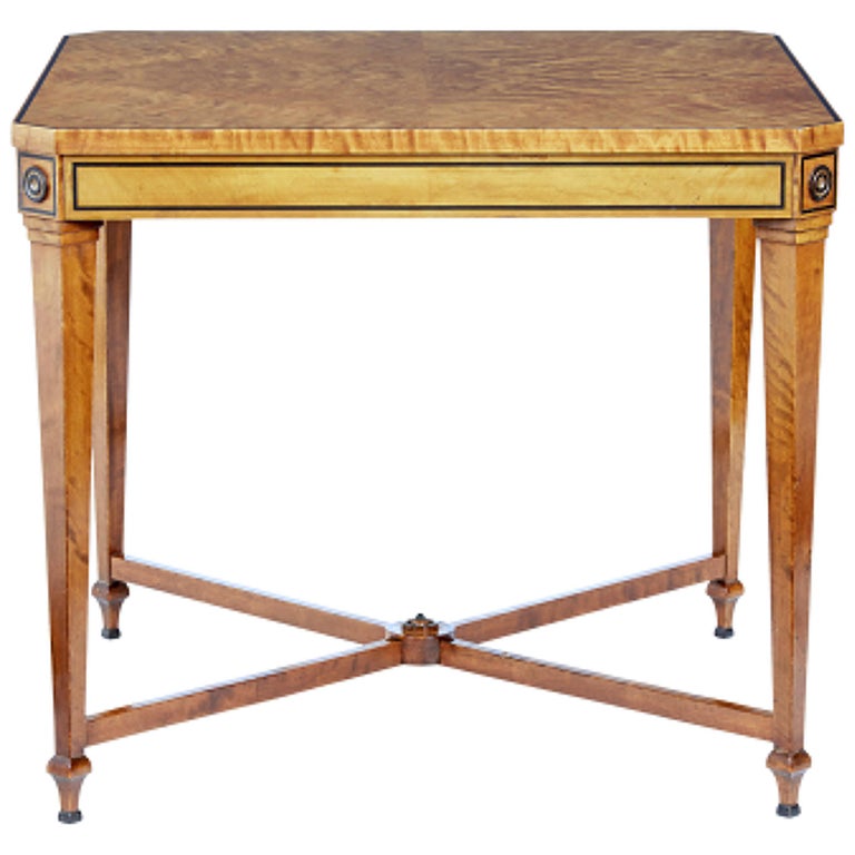 Early 20th Century Birch Occasional Table by David Blomberg For Sale