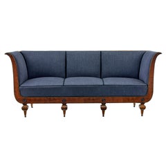 Antique Early 20th Century Birch Sofa Attributed to David Blomberg