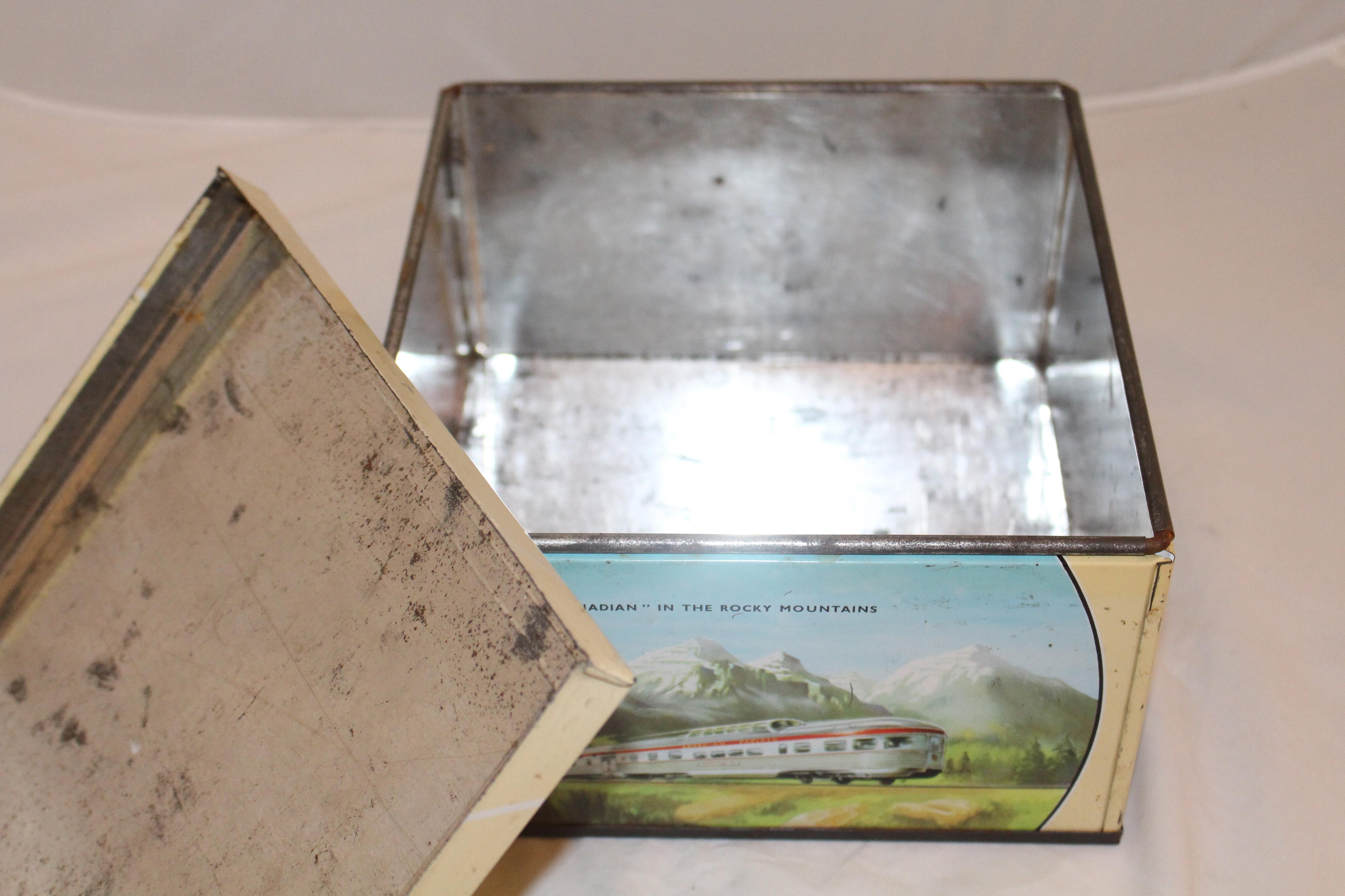 English Early 20th Century Biscuit Tin 