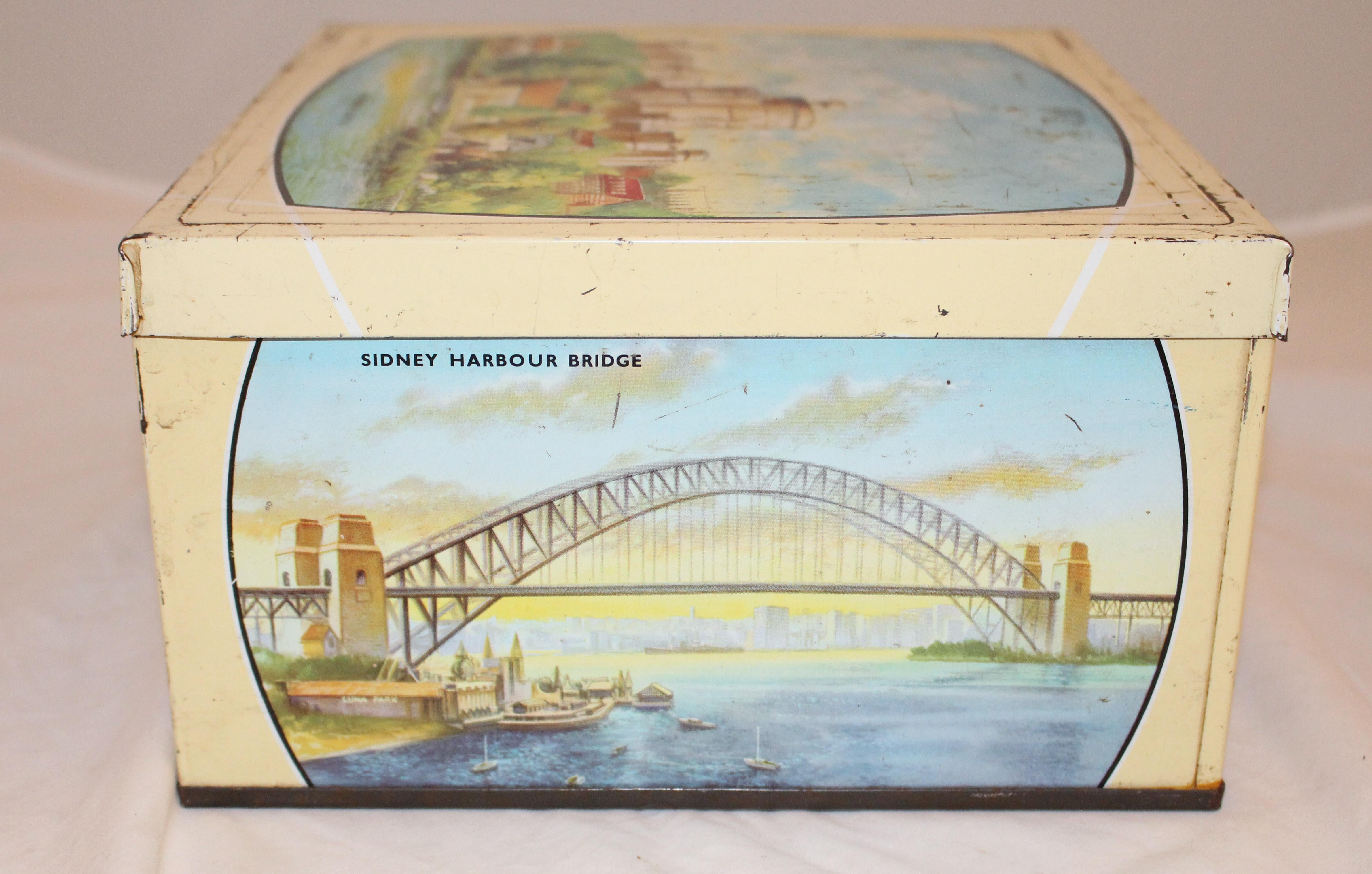 Metal Early 20th Century Biscuit Tin 