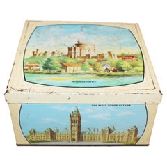 Antique Early 20th Century Biscuit Tin "The British Commonwealth"