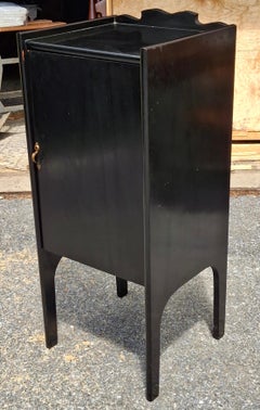 Early 20th Century Black Painted Sheet Music Cabinet