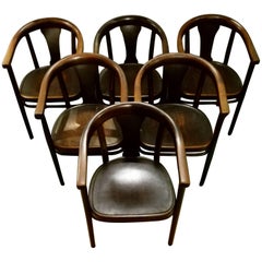 Early 20th Century Blackened Boogwood Thonet Labeled in Original Condition