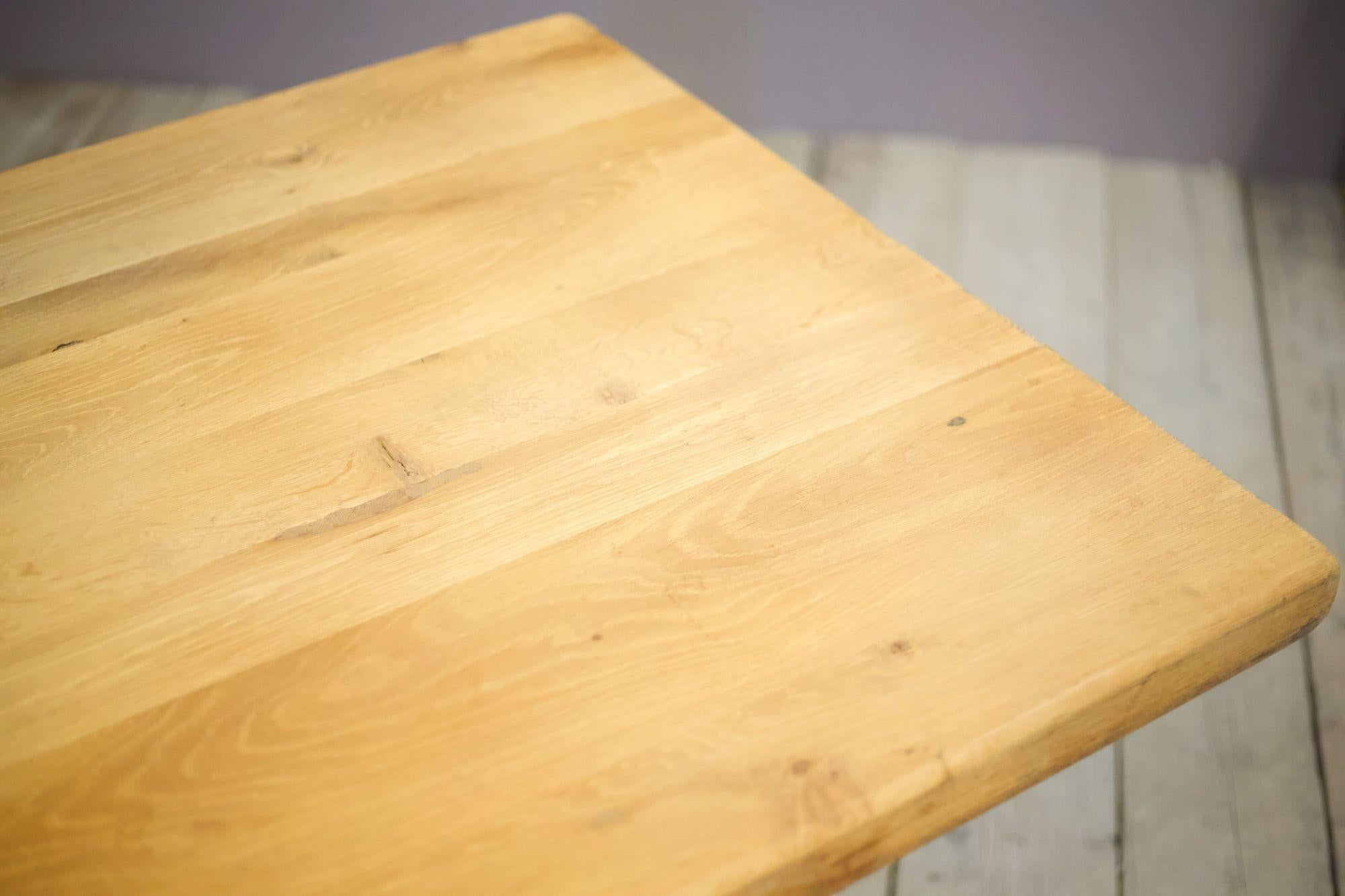 Early 20th Century Bleached Oak Dining Table 5