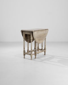 Early 20th Century, Bleached Oak Drop Leaf Table