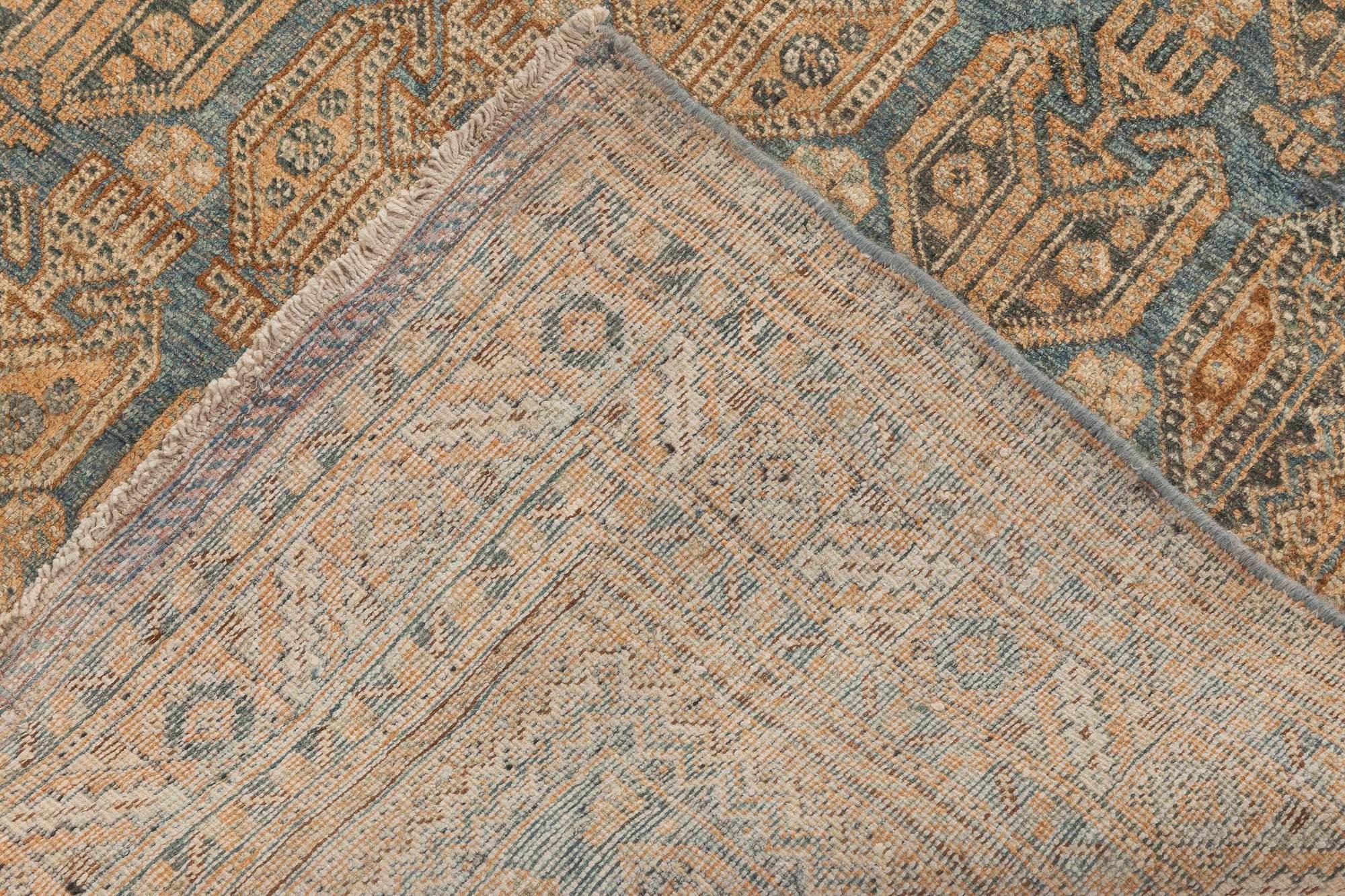 Early 20th Century Blue Persian Malayer Handmade Wool Rug by Doris Leslie Blau In Good Condition In New York, NY