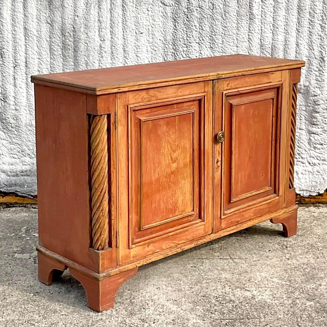 Early 20th Century Boho Primitive Sideboard In Good Condition For Sale In west palm beach, FL