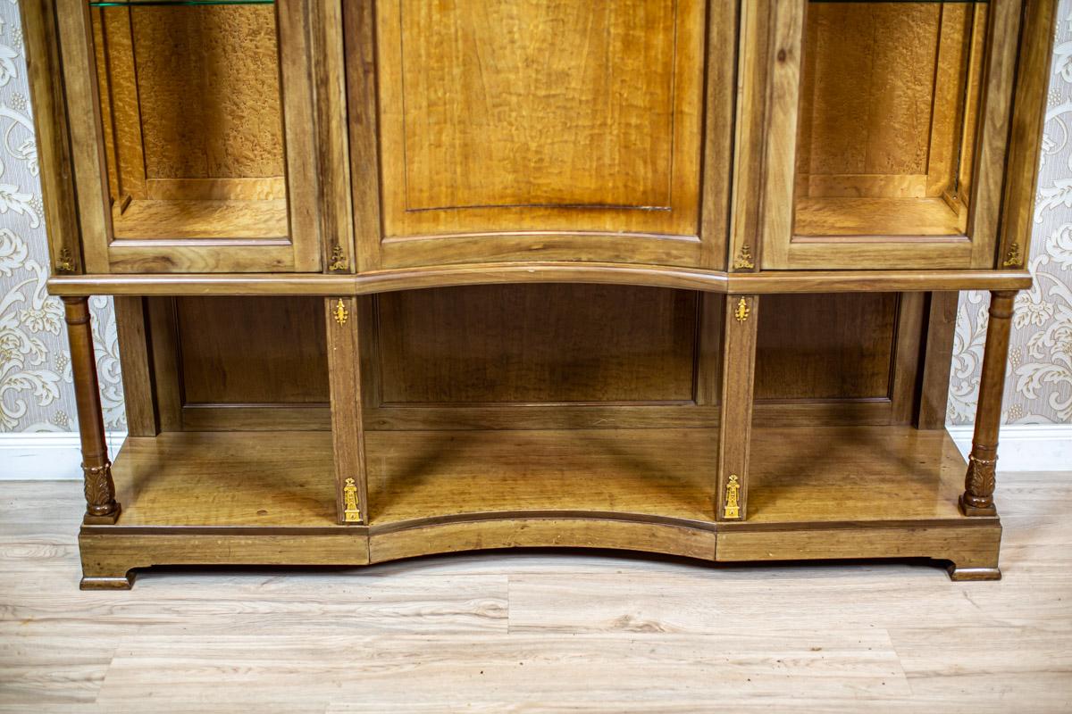 Early 20th-Century Bookcase in the Empire Type with Brass Appliques For Sale 11