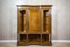 Display Cabinet in the Empire Style With Brass Elements, Early 20th Century