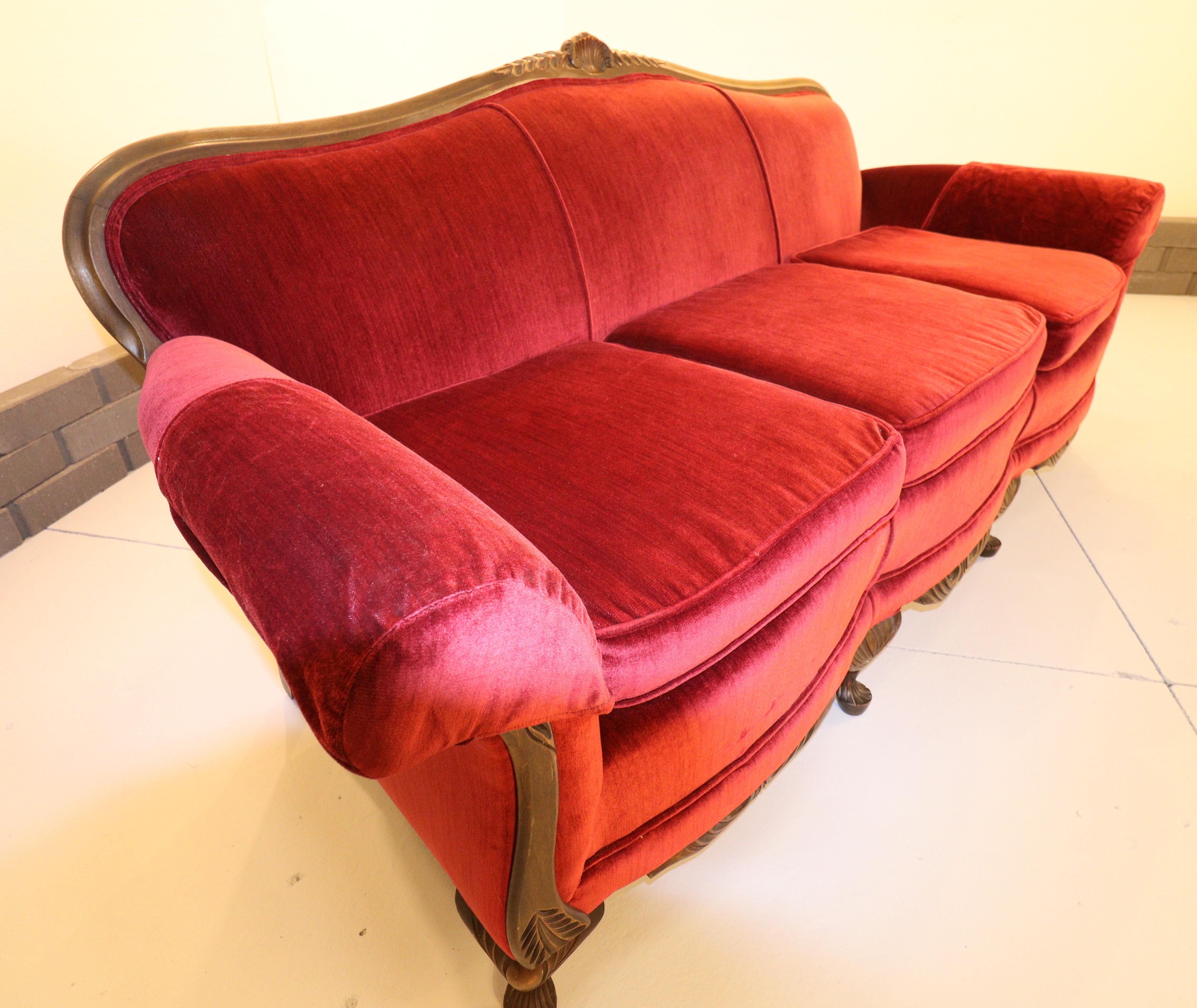 Early 20th Century Bordello Settee For Sale 3