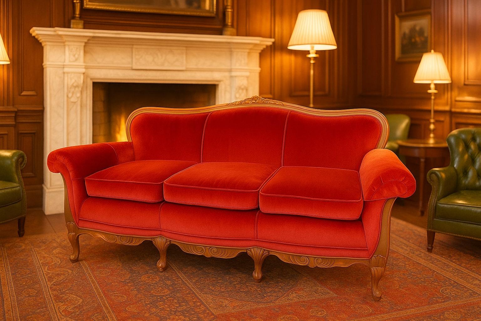 Exquisite Early 20th Century Bordello Settee

Step back in time with this stunning Bordello settee, an authentic piece of early 20th-century elegance, in near-mint condition. This luxurious settee boasts:

Rich Burgundy Velour Upholstery: Plush,