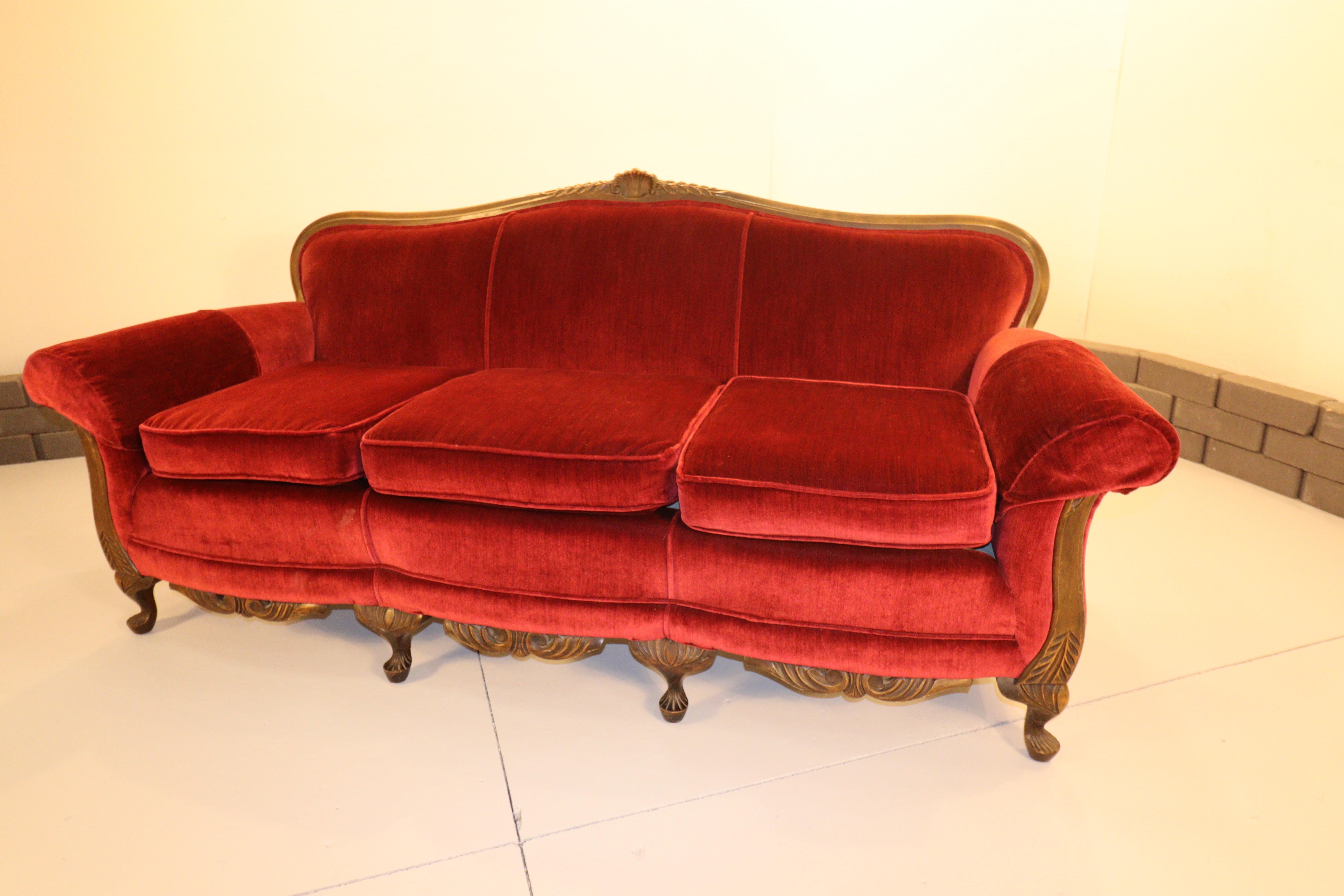 American Early 20th Century Bordello Settee For Sale