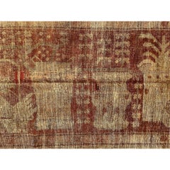 Early 20th Century Botanical Samarkand Rug