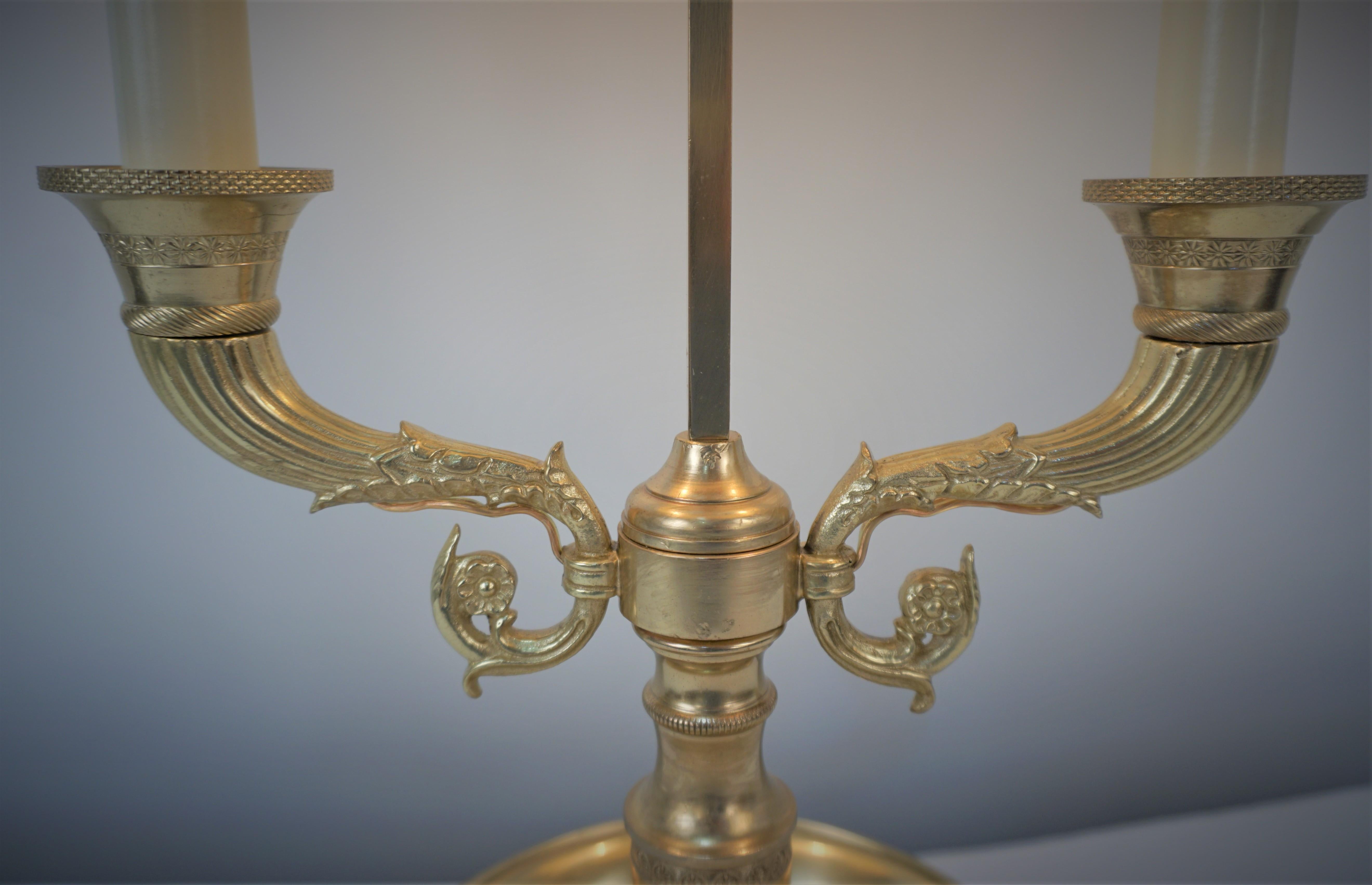 French Early 20th Century Bouillotte Desk Lamp For Sale