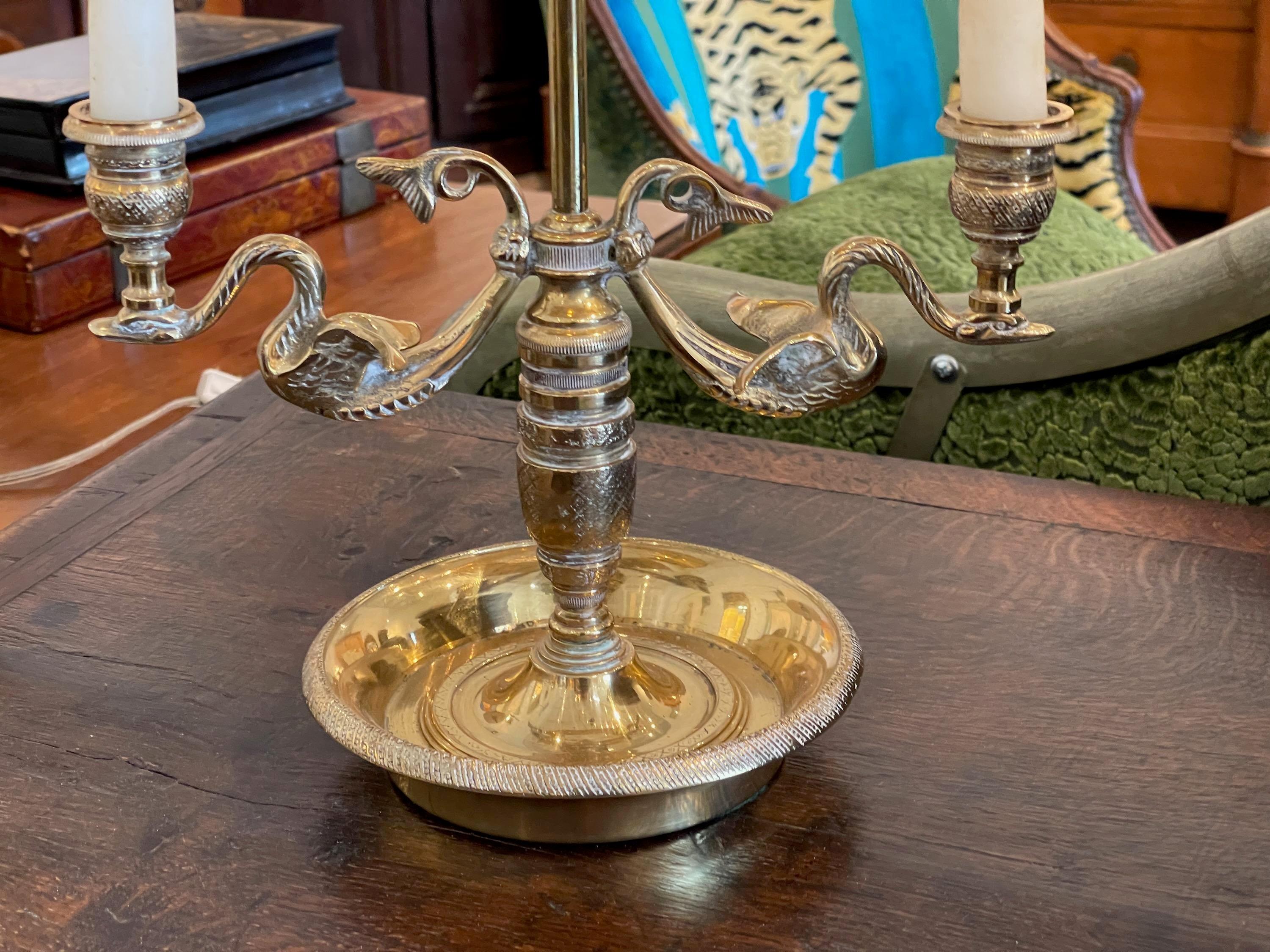 Lámpara Bouillotte De Principios Del Siglo XX Con Brazos De Palo De Vela siglo XX en venta