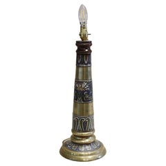 Early 20th Century, Brass and Cloisonne Table Lamp