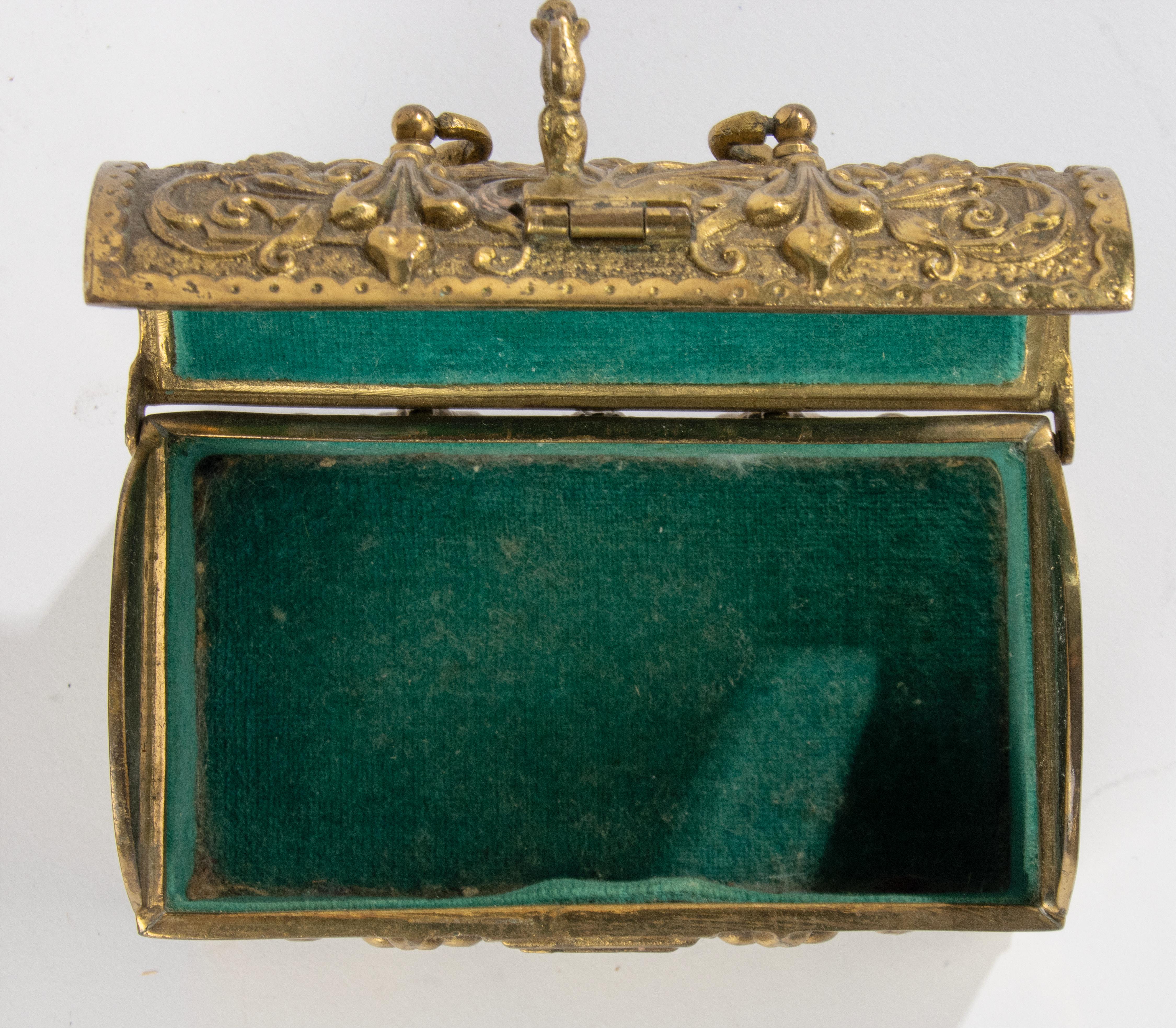 Early 20th Century Brass Box - Gothic Style  For Sale 5