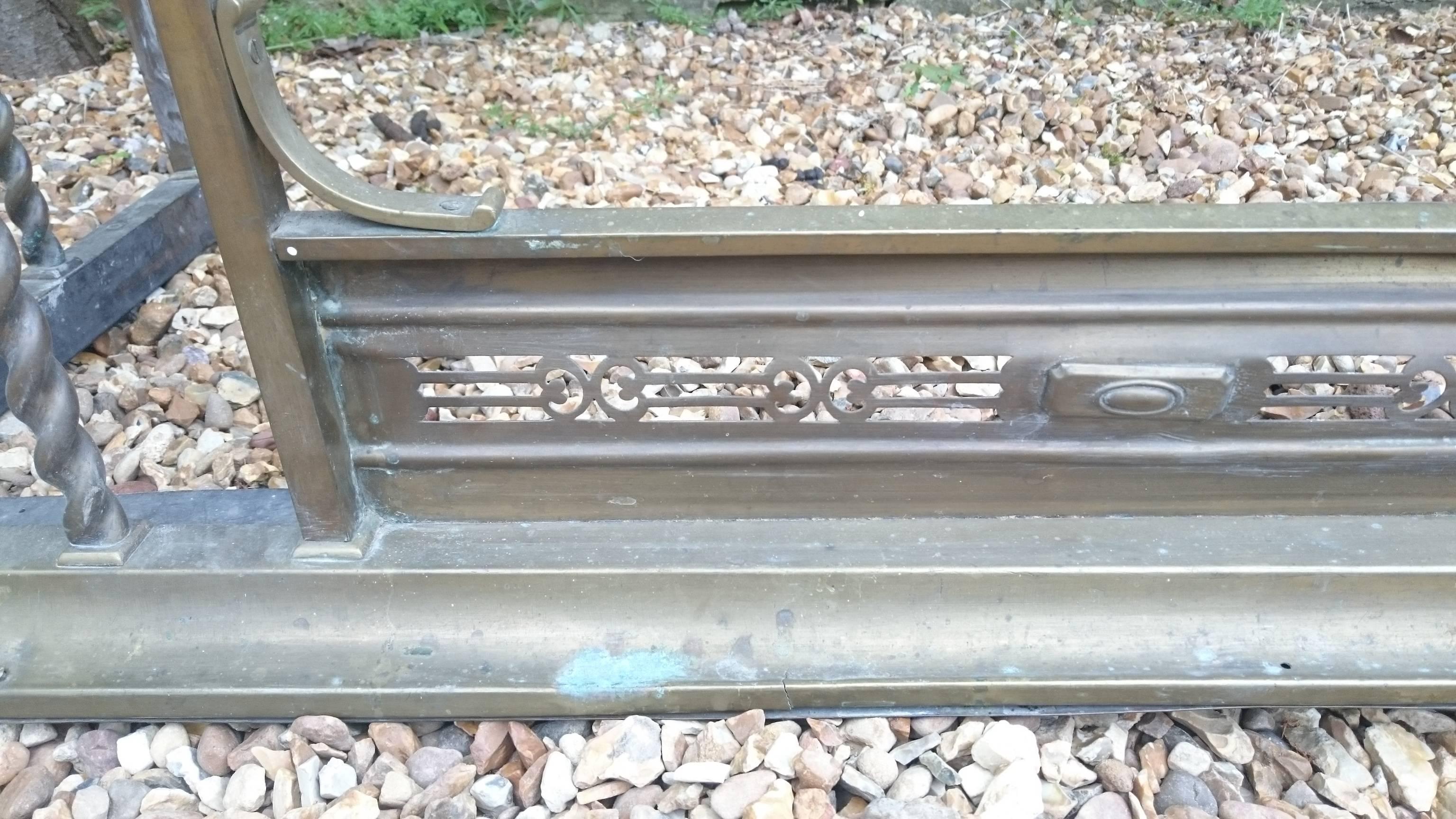 Early 20th Century Brass Club Fender 3