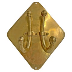 Early 20th Century Brass Coat/Hat Rack