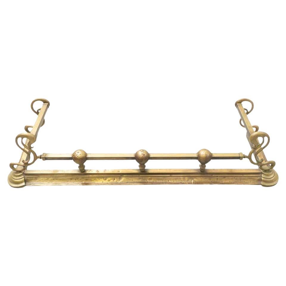 Early 20th Century Brass Fireplace Trim For Sale