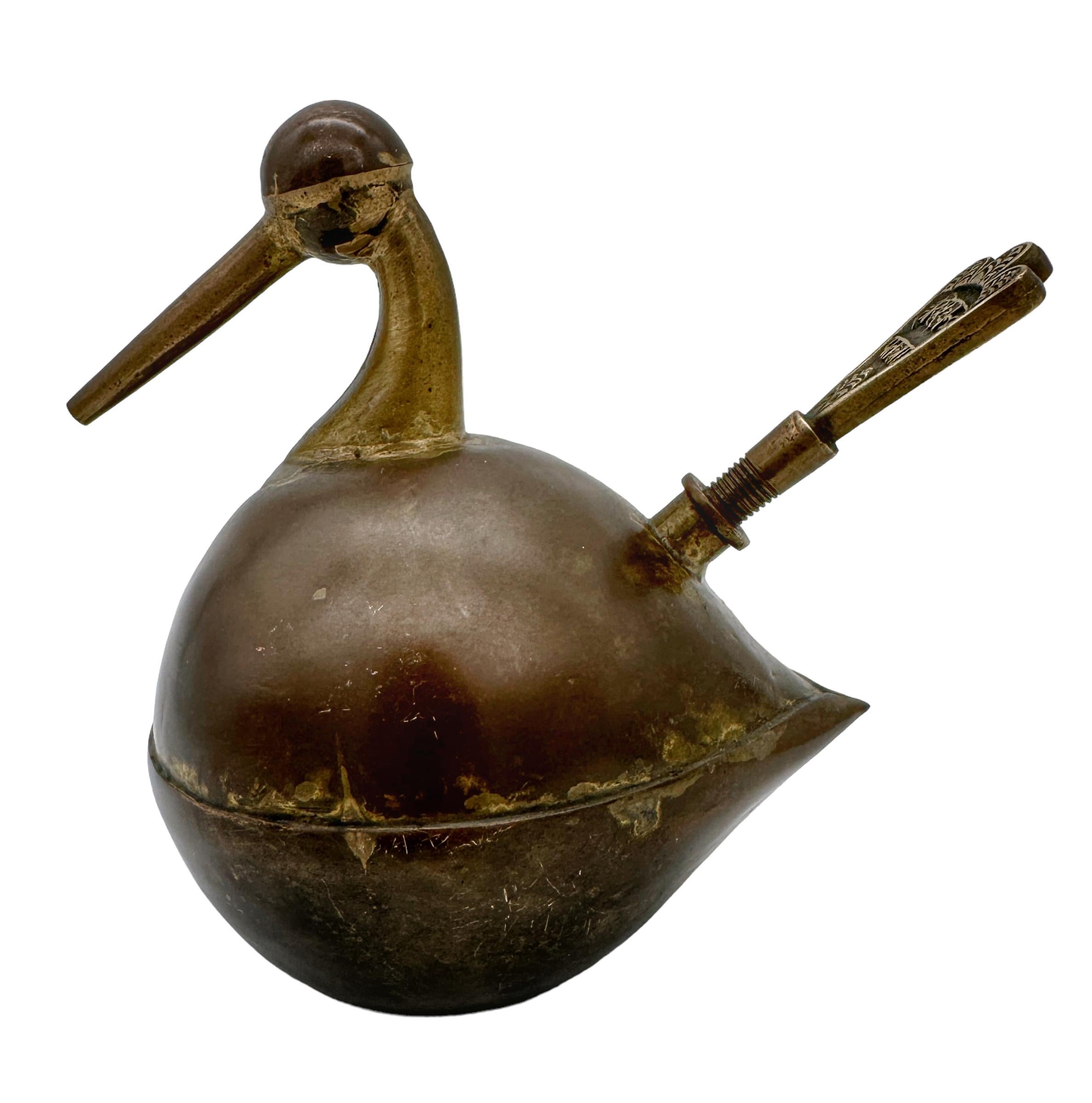 Early 20th Century Brass & Iron Jeweler's Torch, Karnataka, South India For Sale 5
