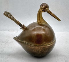 Early 20th Century Brass & Iron Jeweler's Torch, Karnataka, South India