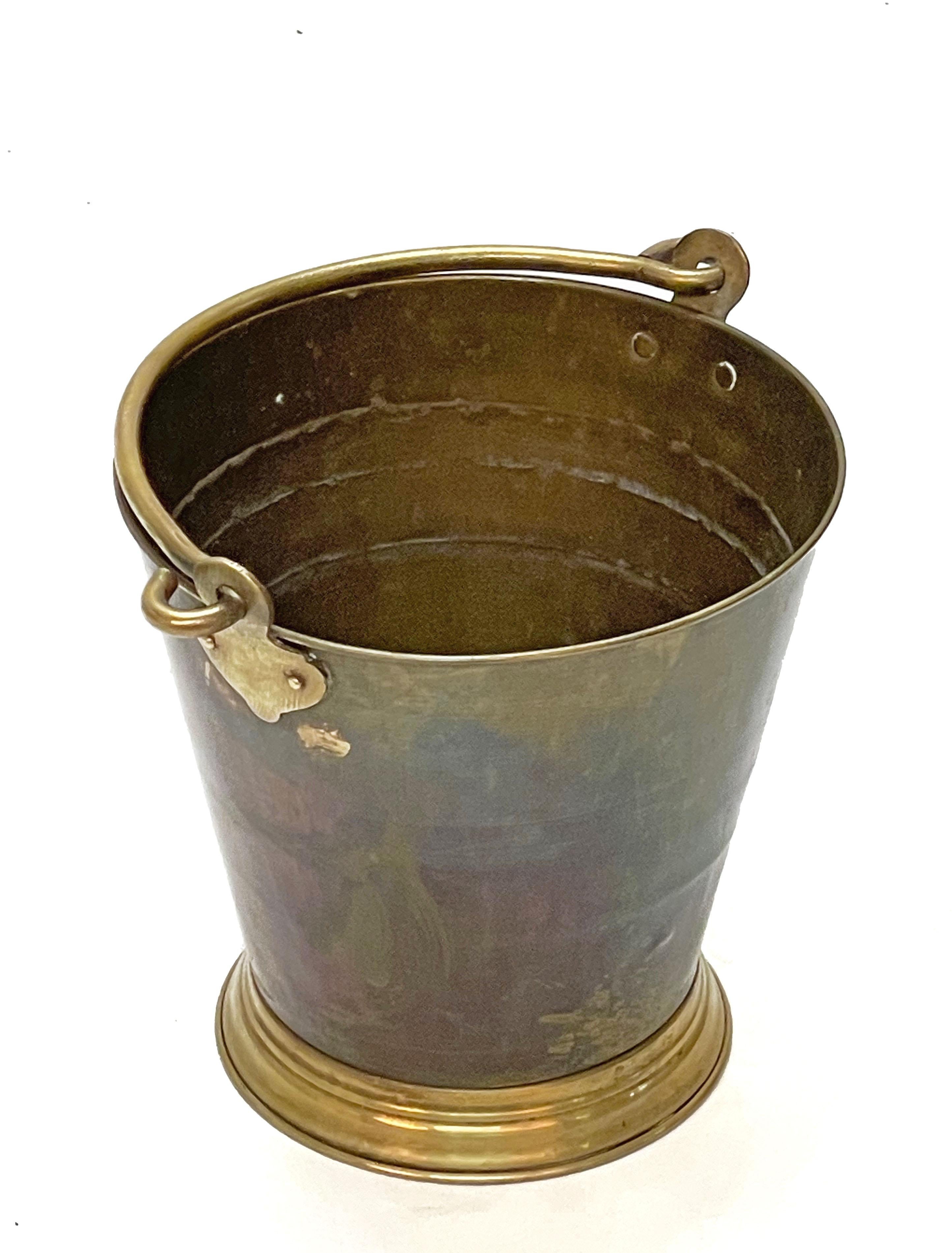 brass bucket with handle
