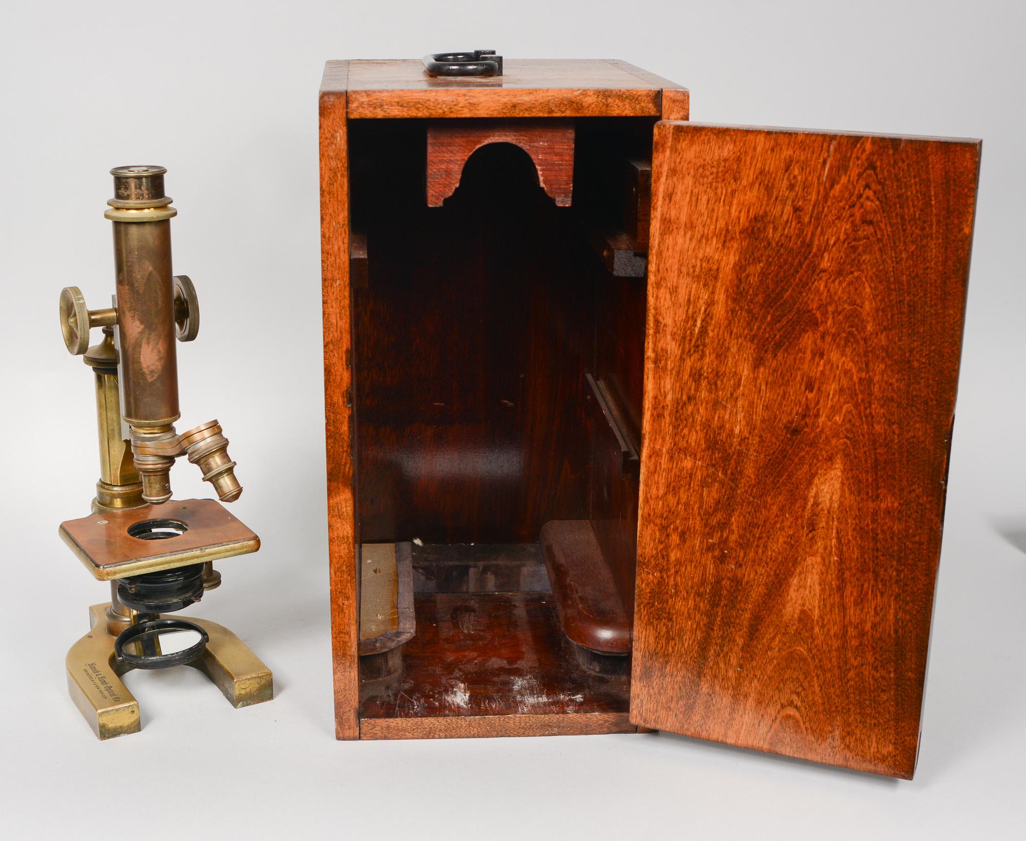 Early 20th Century Brass Microscope by Bausch and Lomb 6