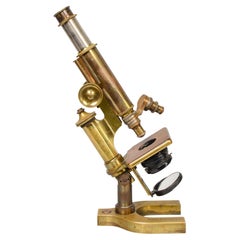 Early 20th Century Brass Microscope by Bausch and Lomb