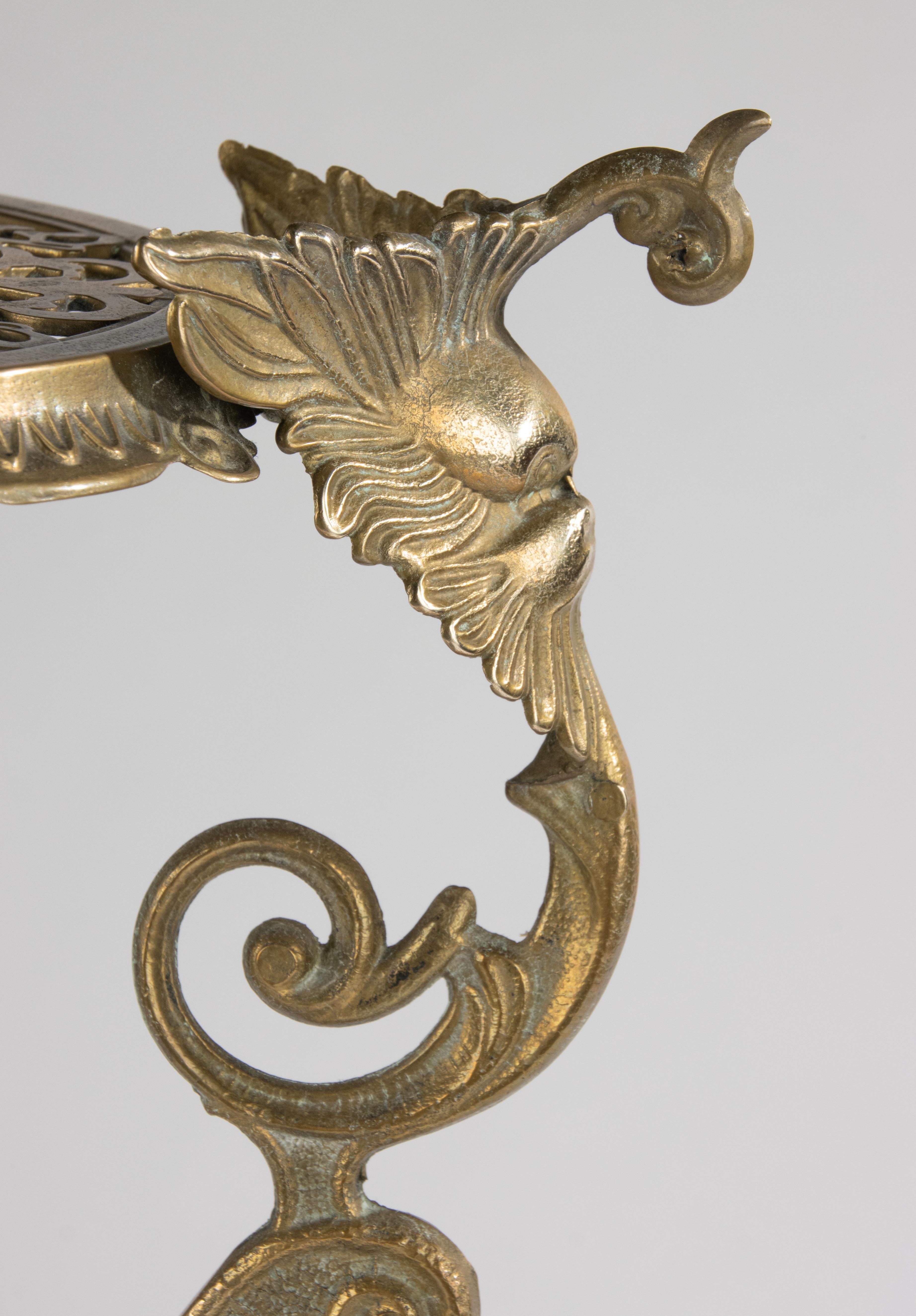 20ième siècle Table d'appoint en laiton du début du 20e siècle en vente