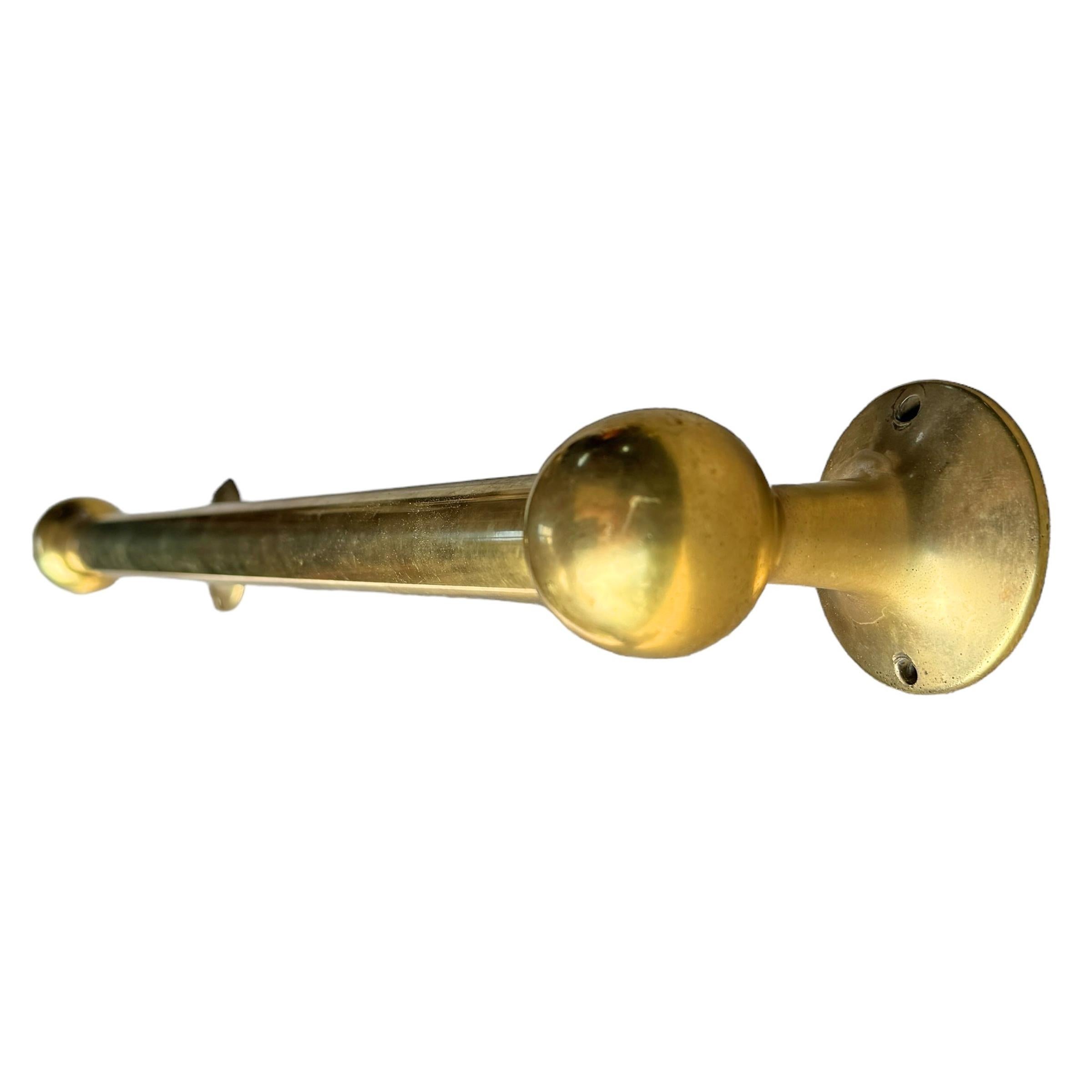 Early 20th Century Brass Towel Bar 1