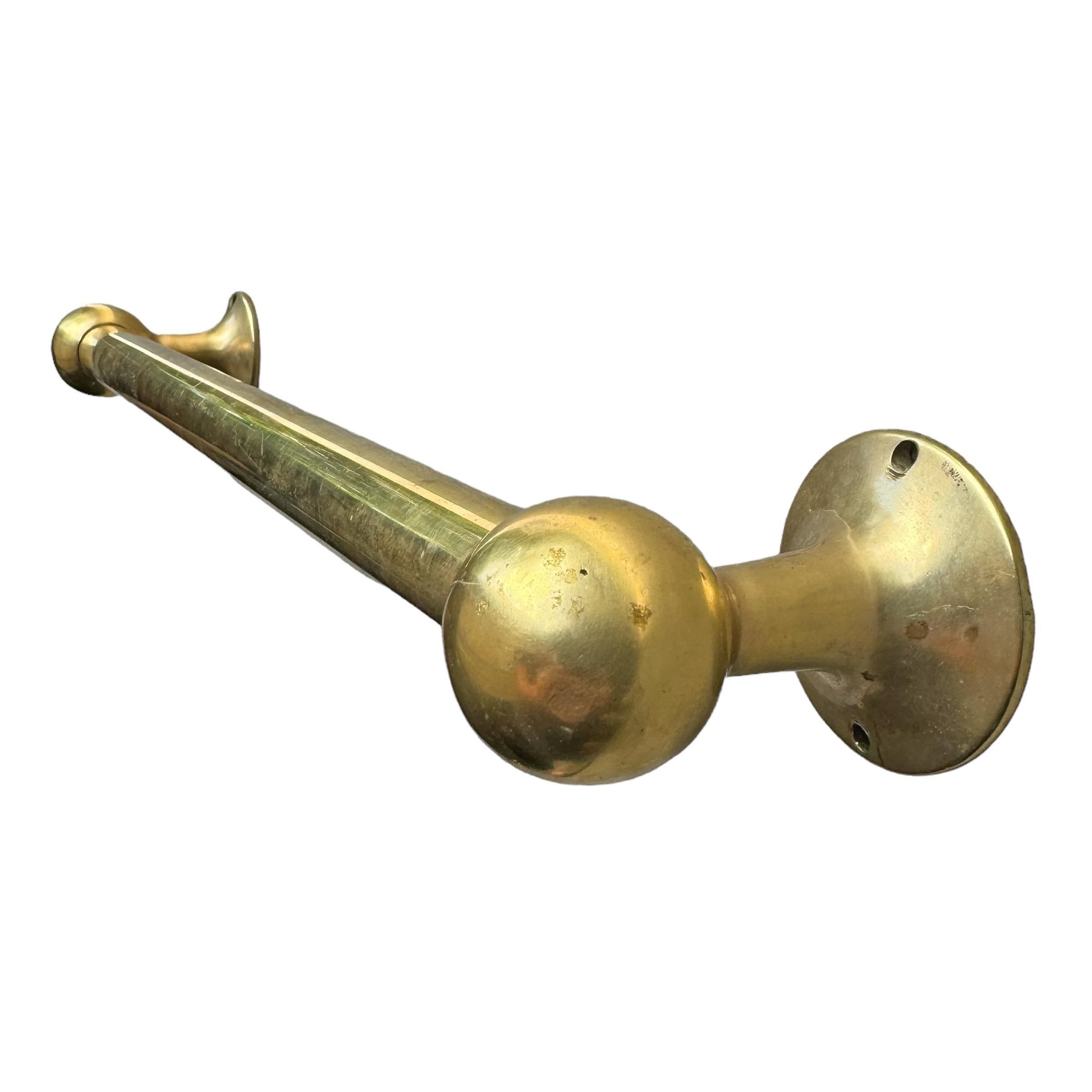 Early 20th Century Brass Towel Bar 2