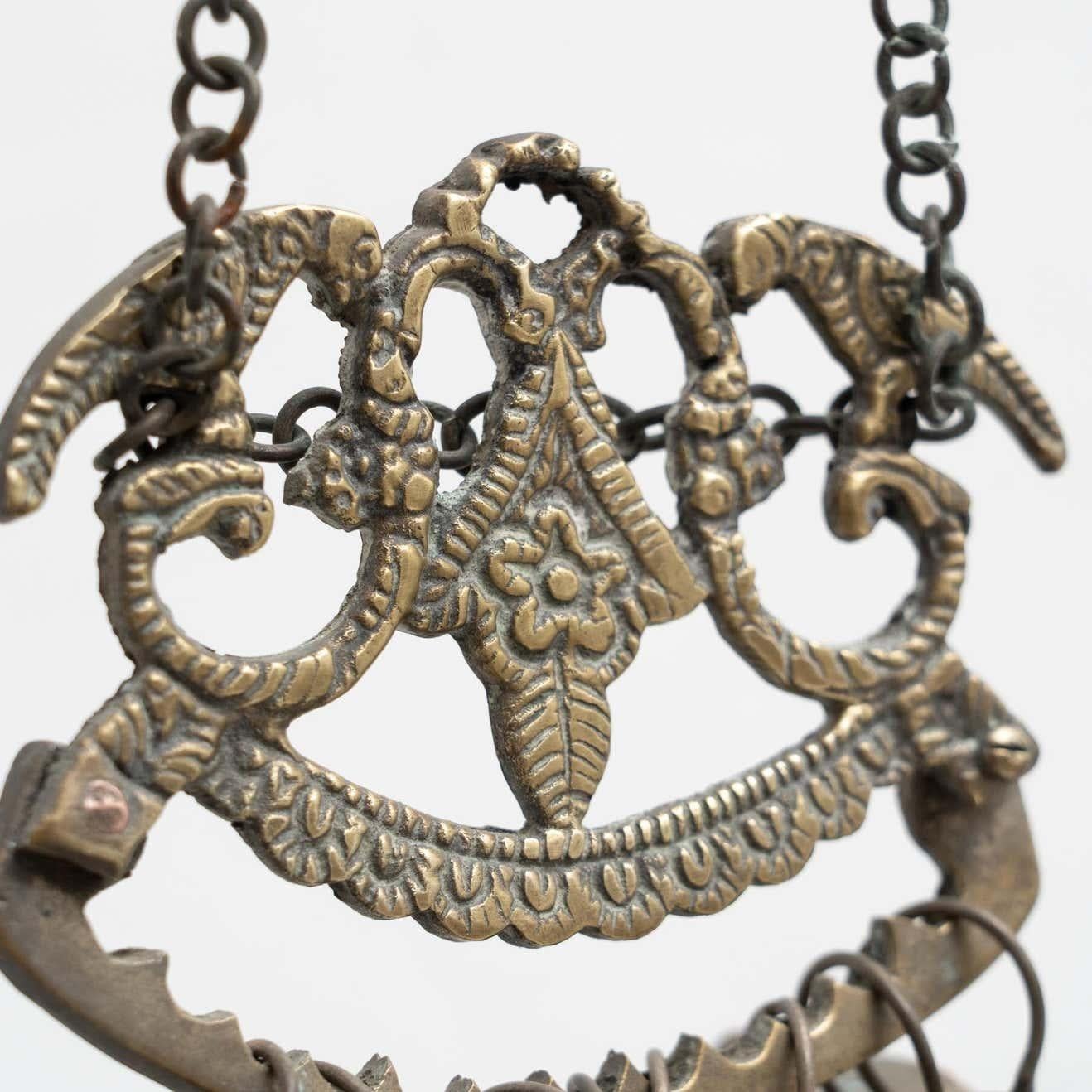 Hängendes brasilianisches Amuletten des frühen 20. Jahrhunderts (Messing)