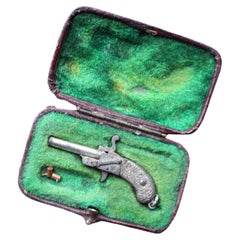 Early 20th Century Breloque Pinfire Prostitutes Pistol by Franz Pfannl 