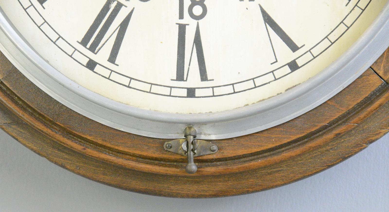 Early 20th Century Brillie School Clock, Circa 1910 1