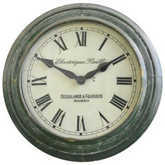 Early 20th Century Brillie School Clock, Circa 1910