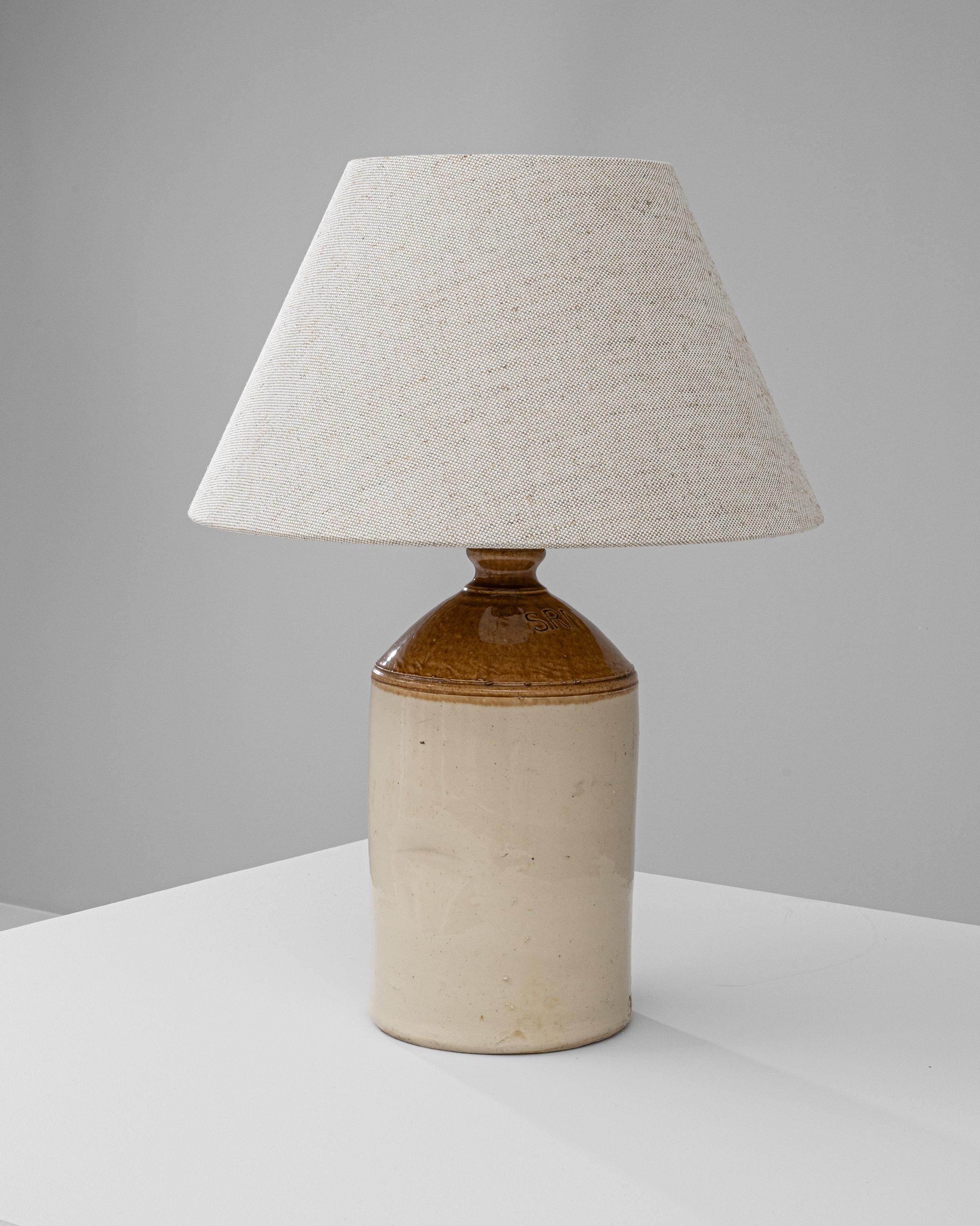 Early 20th Century British Ceramic Table Lamp 8