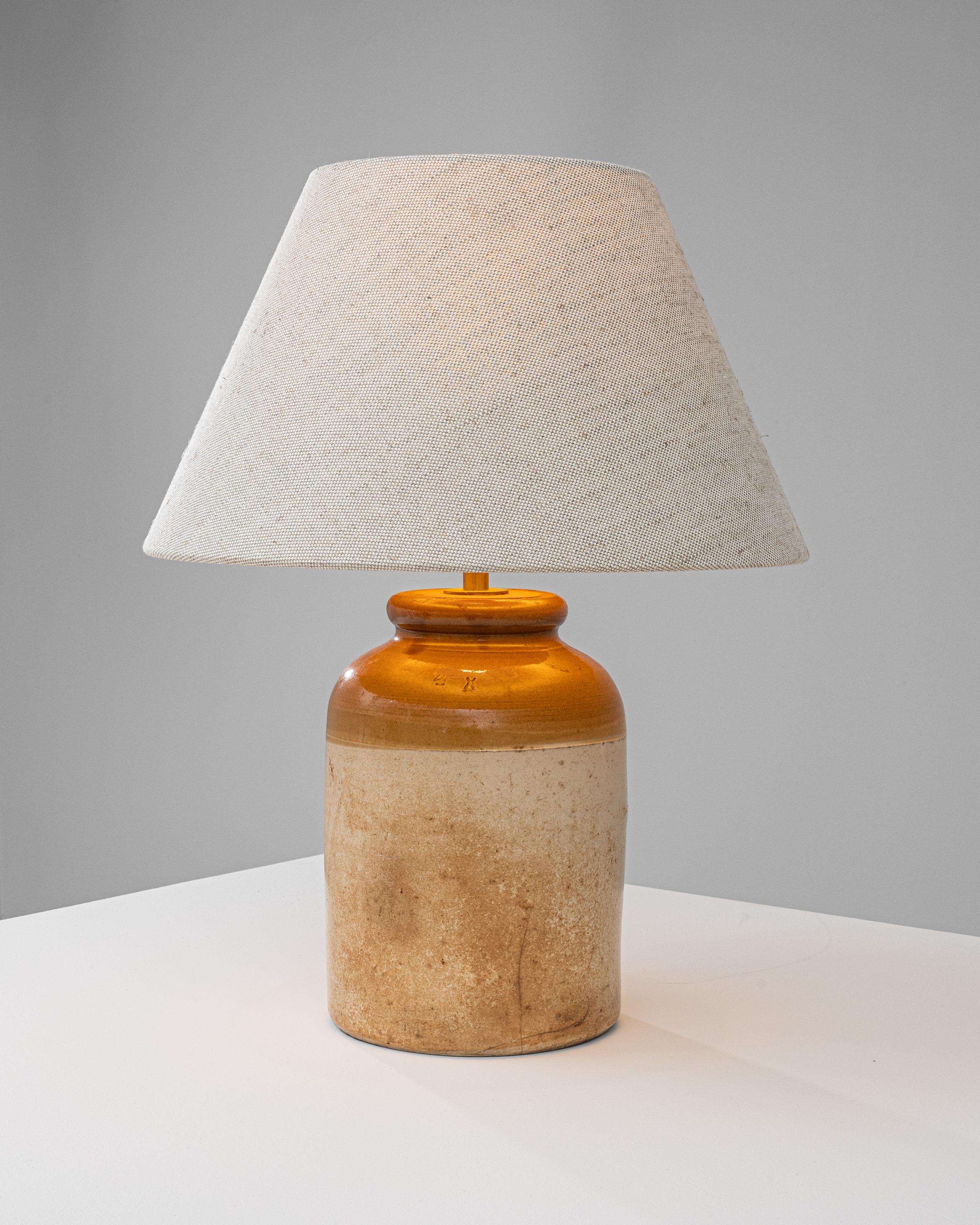 Early 20th Century British Ceramic Table Lamp 9
