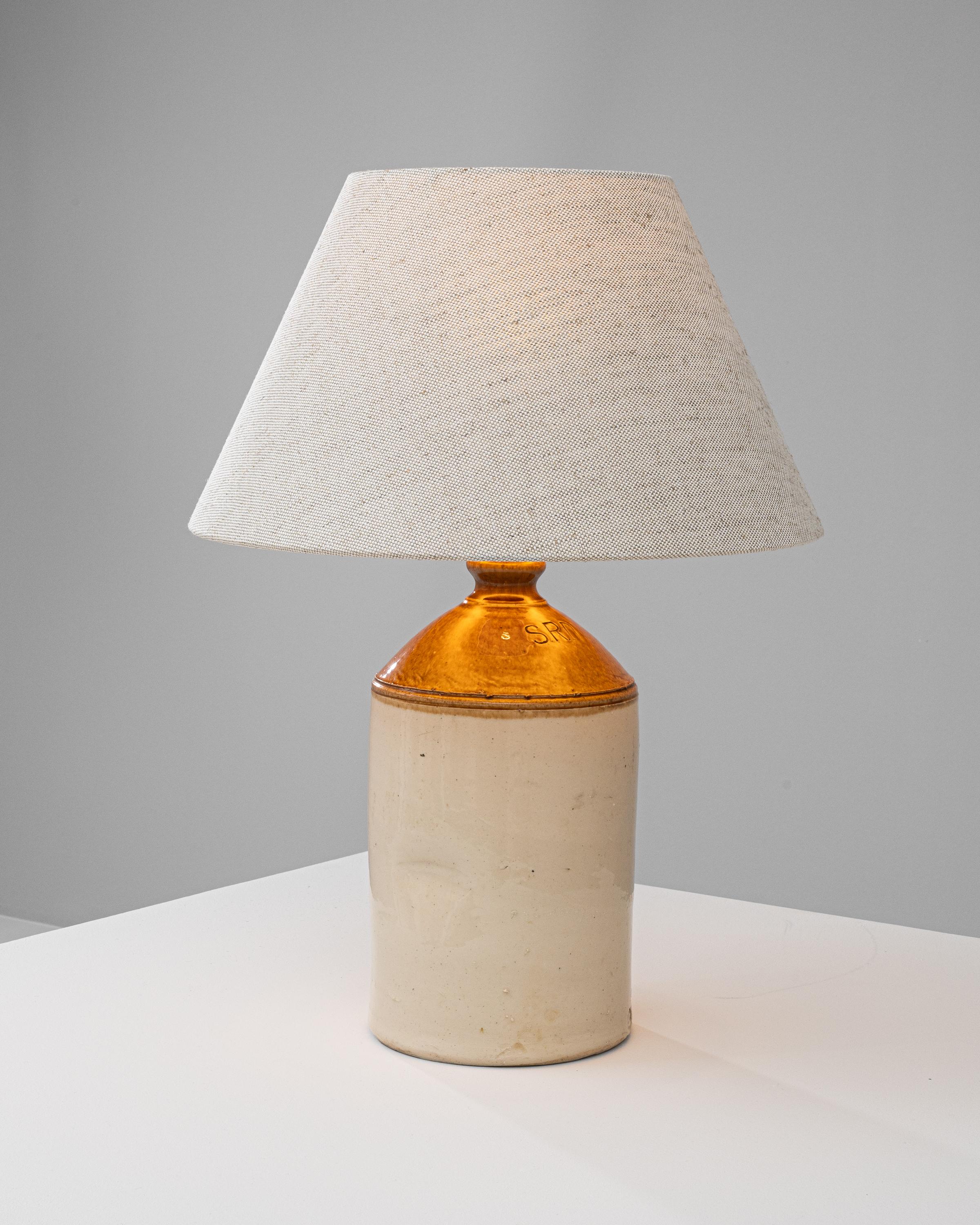 Early 20th Century British Ceramic Table Lamp 9