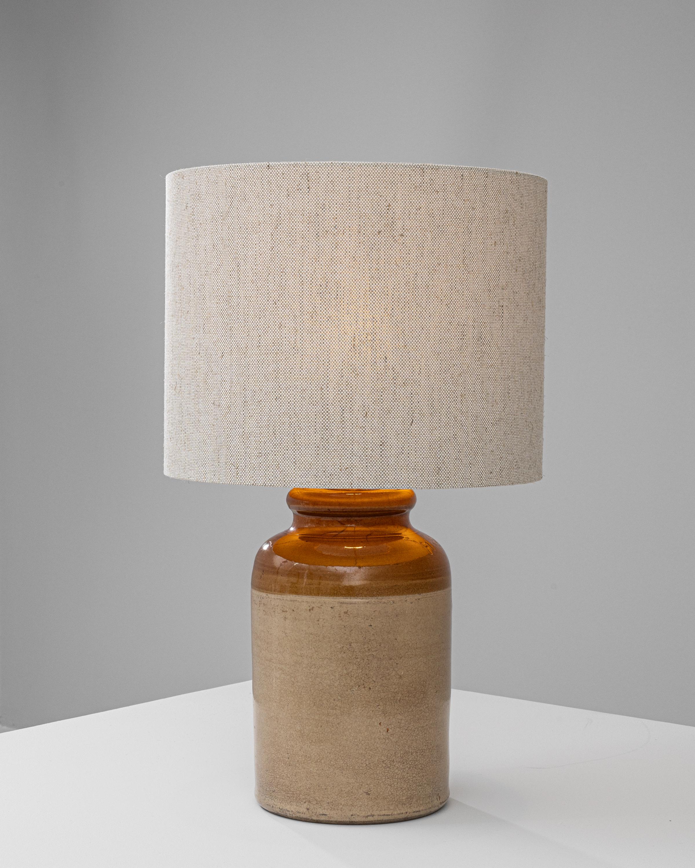 Lampe de table en céramique britannique du début du XXe siècle 8
