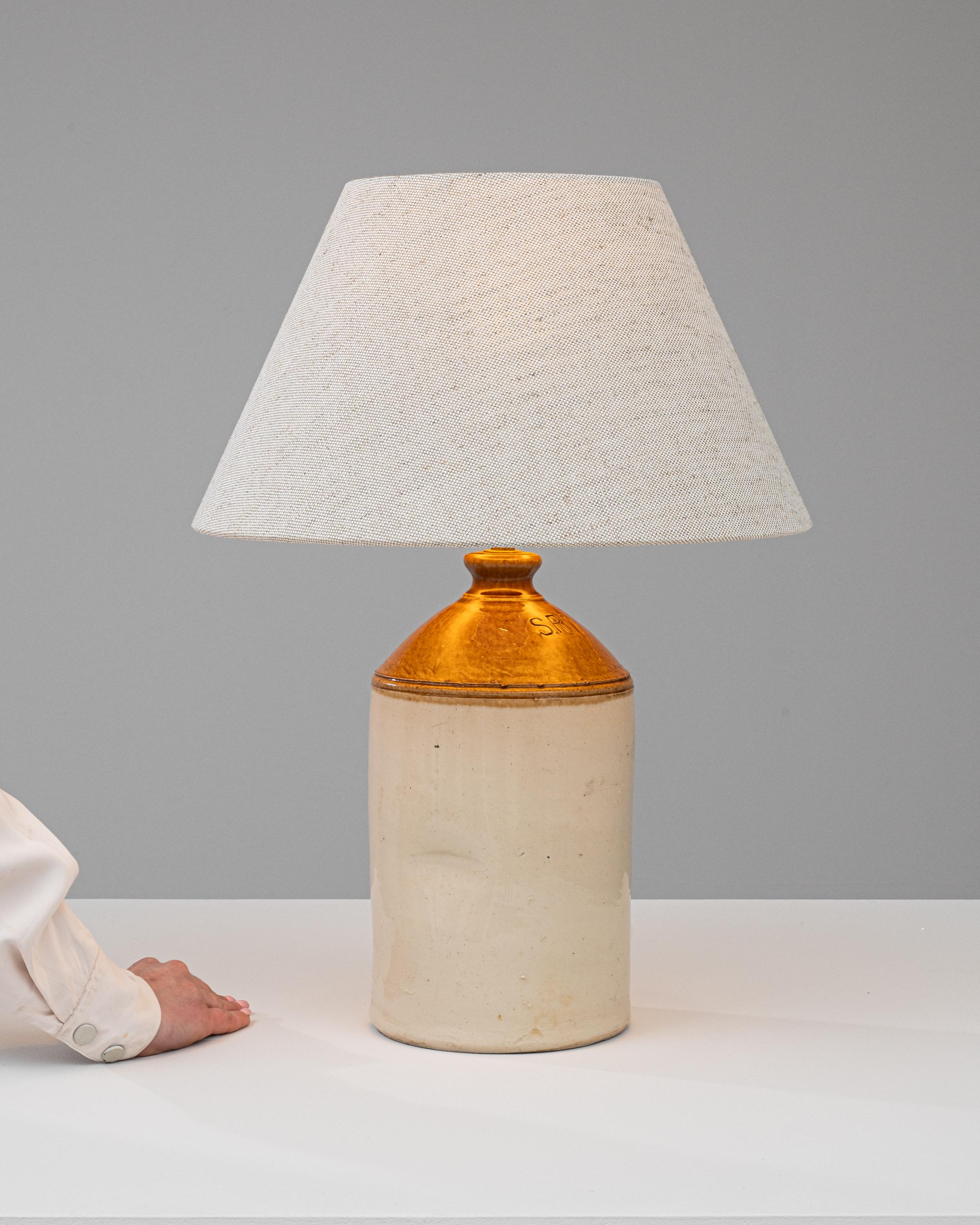 Early 20th Century British Ceramic Table Lamp 1