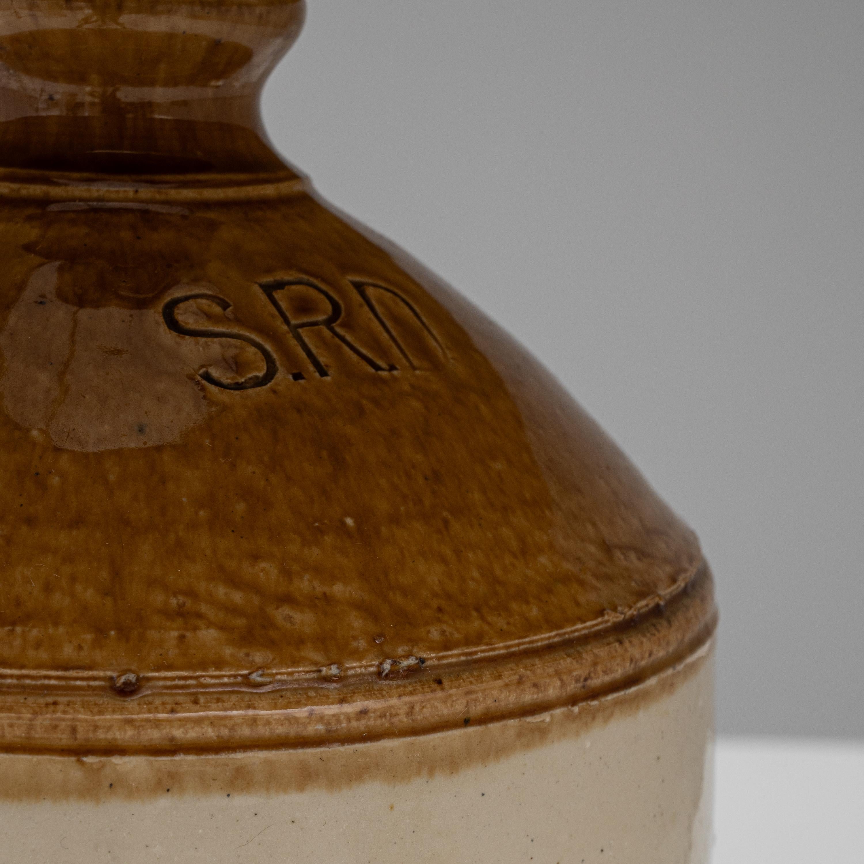 Britische Keramik-Tischlampe des frühen 20. Jahrhunderts 6