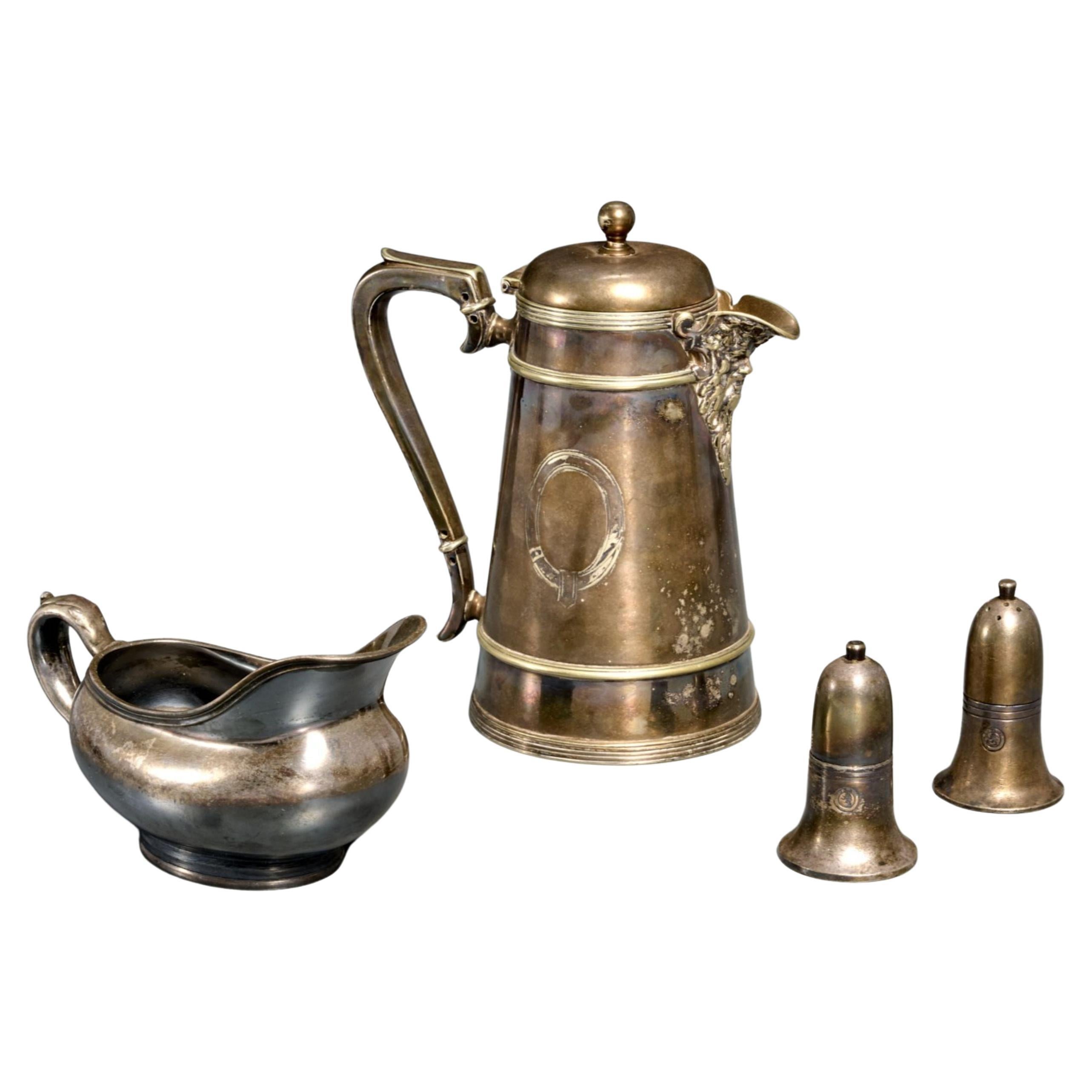 Early 20th Century British Hotel Silver Plate Service, Tontine & Hotel Regent