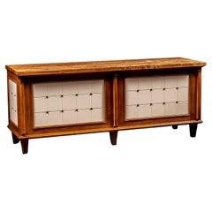 Early 20th Century Bromann Bros. Butcher Shop Counter with Milk Glass Tiles