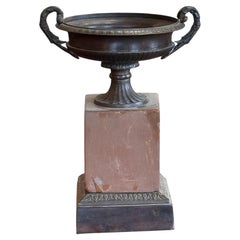 Early 20th Century Bronze and Marble Tazza