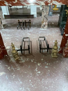 Early 20th Century Bronze Andirons