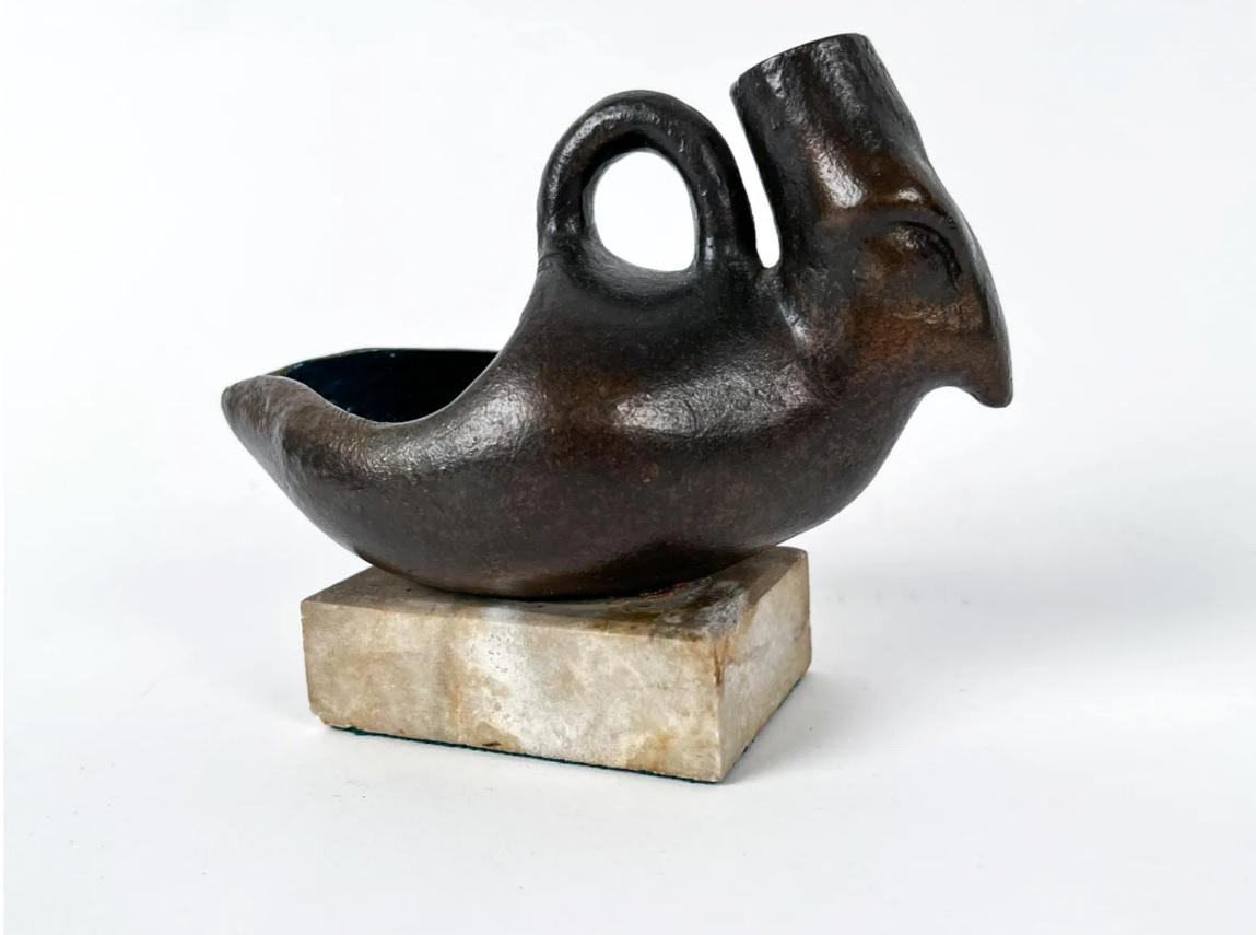 Early 20th Century Bronze Bird Sculpture For Sale 3